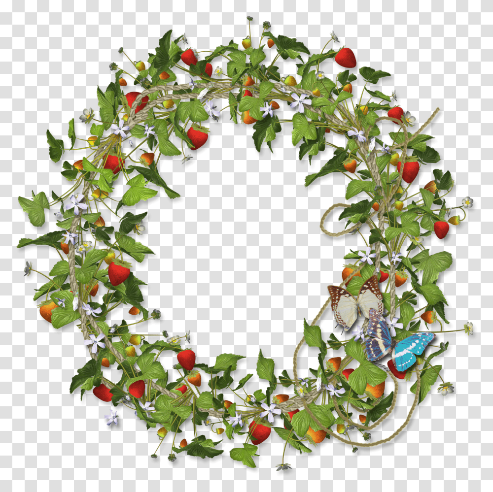 Wreath With Tomatoes Clipart Transparent Png