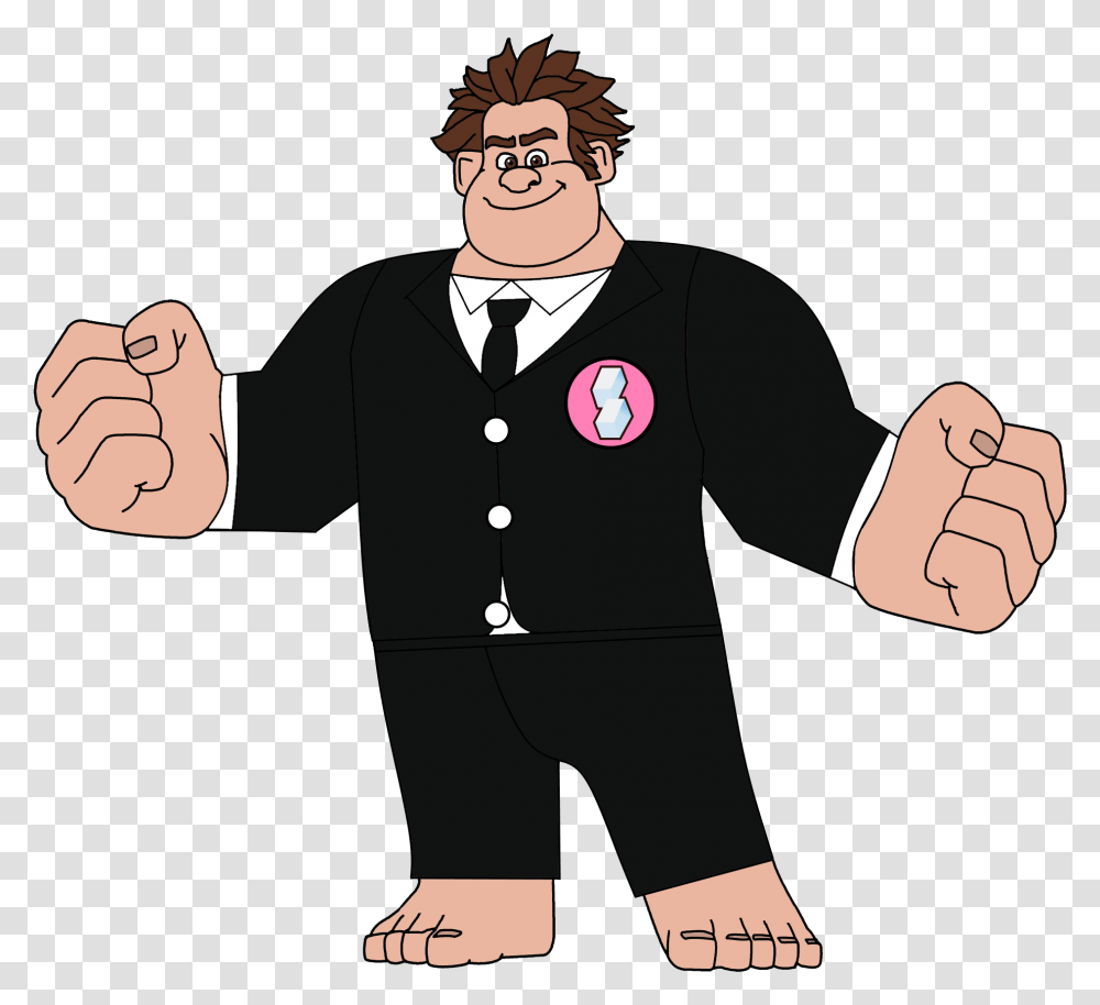 Wreck It Ralph In A Night Out Suit, Hand, Person, Human, Performer Transparent Png
