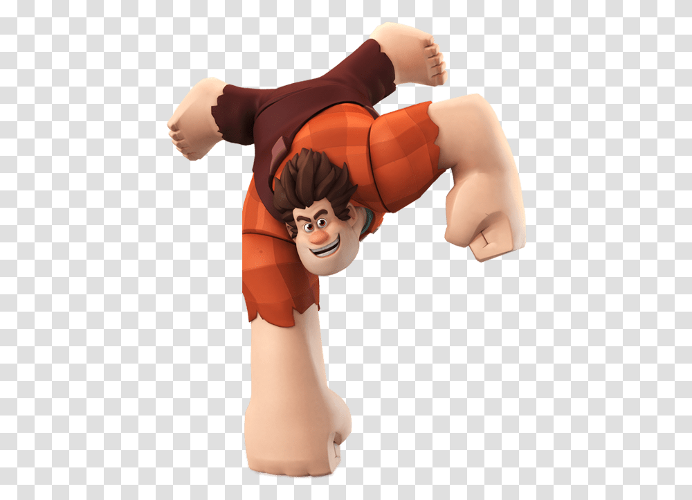 Wreck It Ralph Standing On One Fist, Figurine, Person, Human, Toy Transparent Png