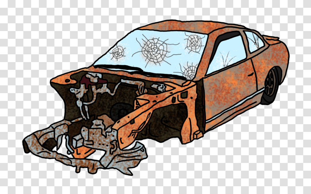 Wrecked Car Clip Art, Vehicle, Transportation, Truck, Pickup Truck Transparent Png