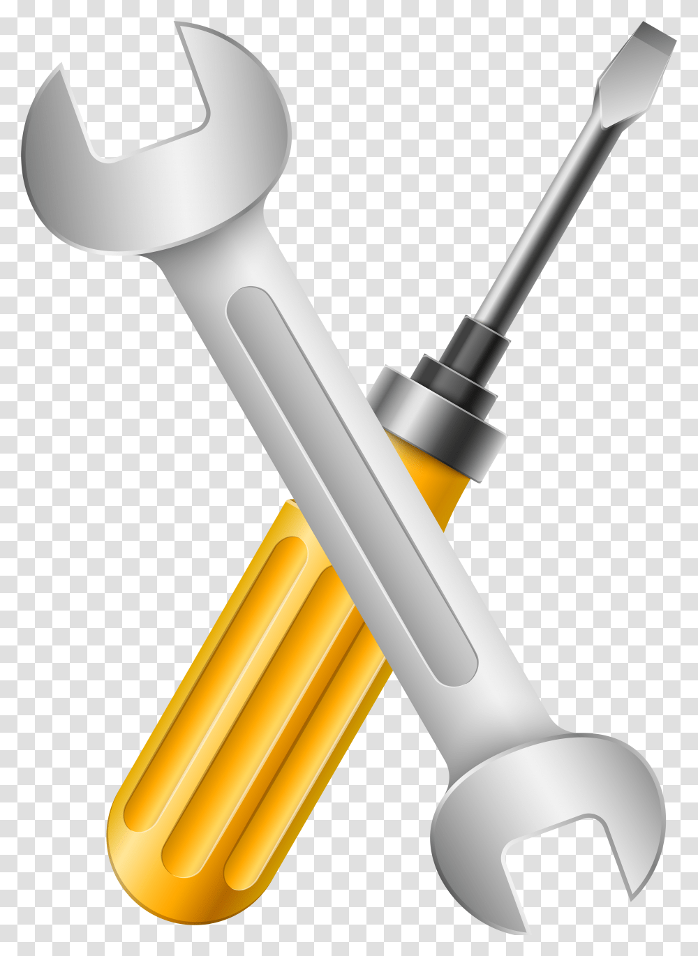 Wrench And Screwdriver Clip Art Image Screwdriver Transparent Png