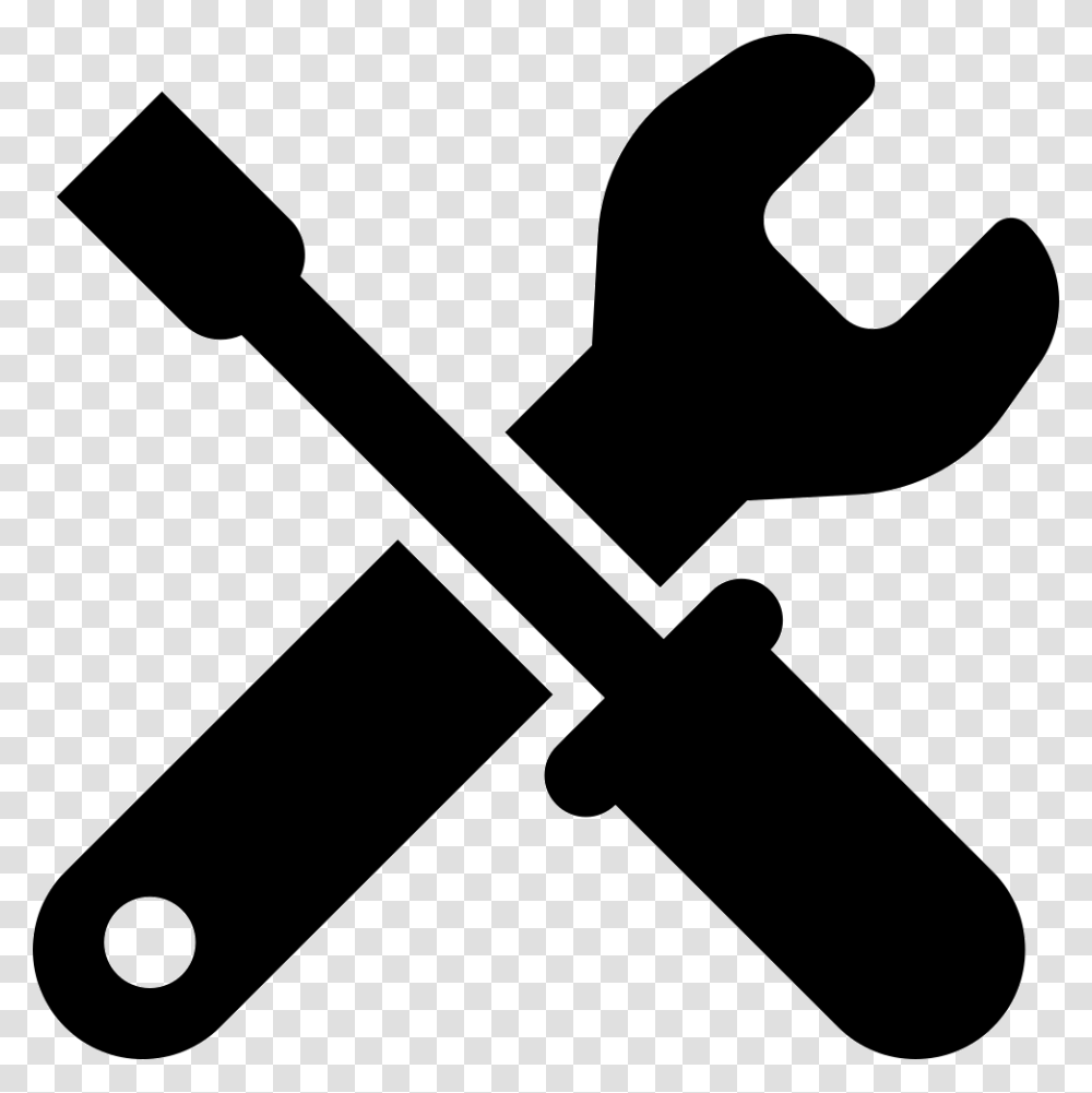 Wrench And Screwdriver Vector Clipart Repair Icon, Shovel, Tool, Hammer, Silhouette Transparent Png