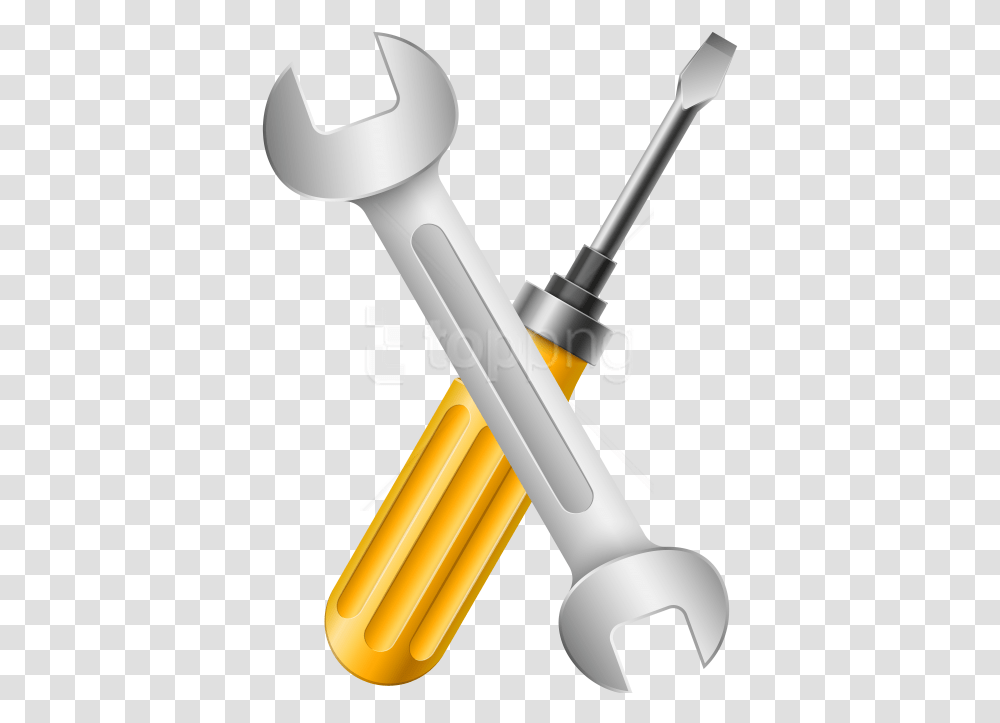 Wrench Clipart Black And White Screwdriver And Wrench, Hammer, Tool, Suspension Transparent Png