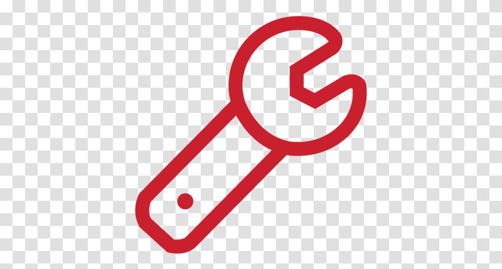 Wrench Red Icon, Key, Alphabet, Rattle Transparent Png