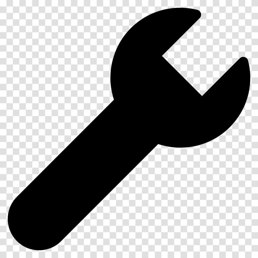 Wrench Silhouette Repair Tool Icon, Hammer, Key, Stencil Transparent Png