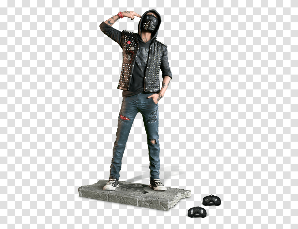 Wrench Watch Dogs 2 Figurine Watch Dogs, Person, Pants, Leisure Activities Transparent Png