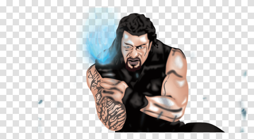 Wreslting Roman Reigns Era, Skin, Person, Human, Tattoo Transparent Png