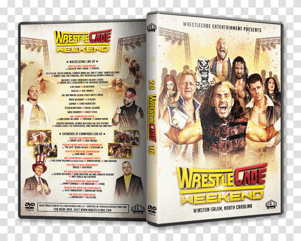 Wrestlecade Weekend 3dcover Flyer, Person, Human, Poster Transparent Png