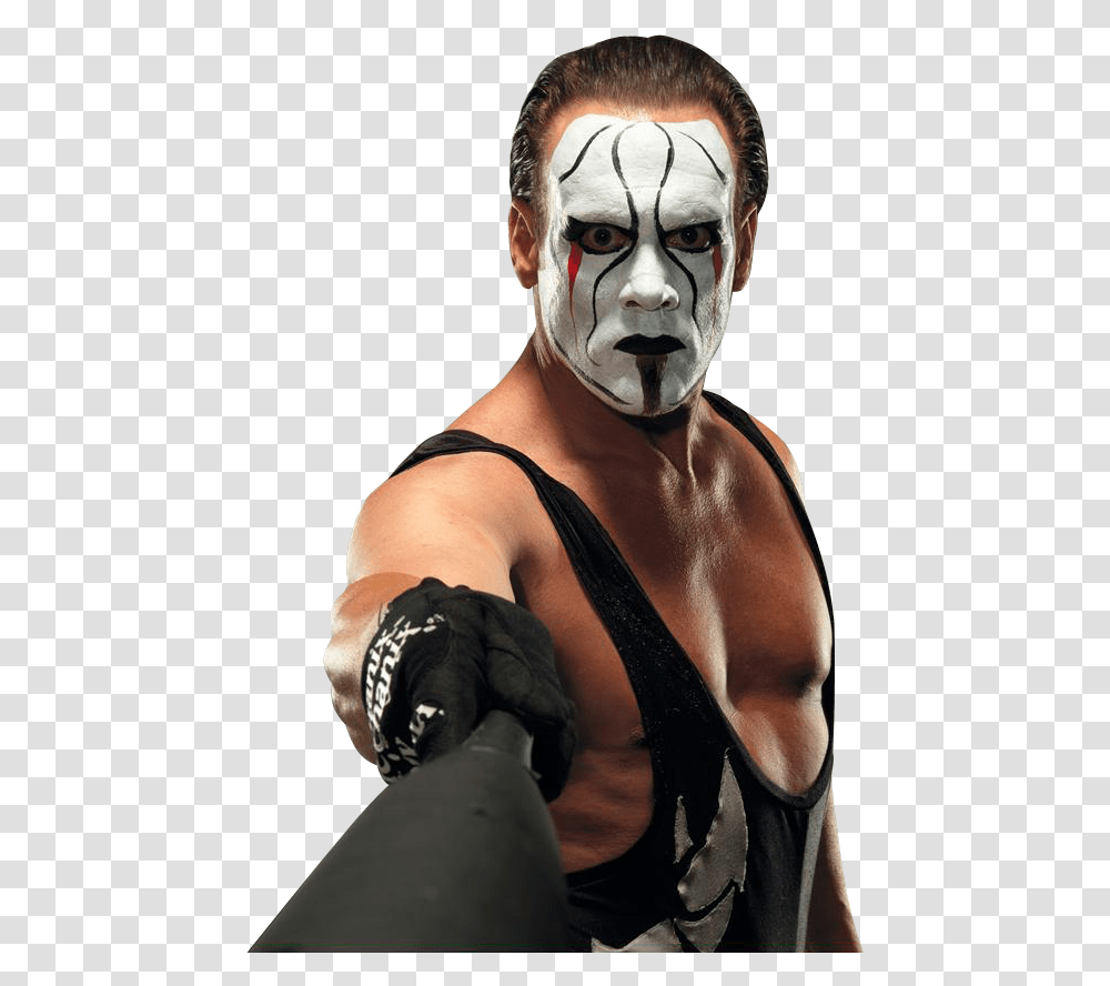 Wrestlers Clipart Wrestling Champion Sting Wwe, Performer, Person, Human, Clown Transparent Png