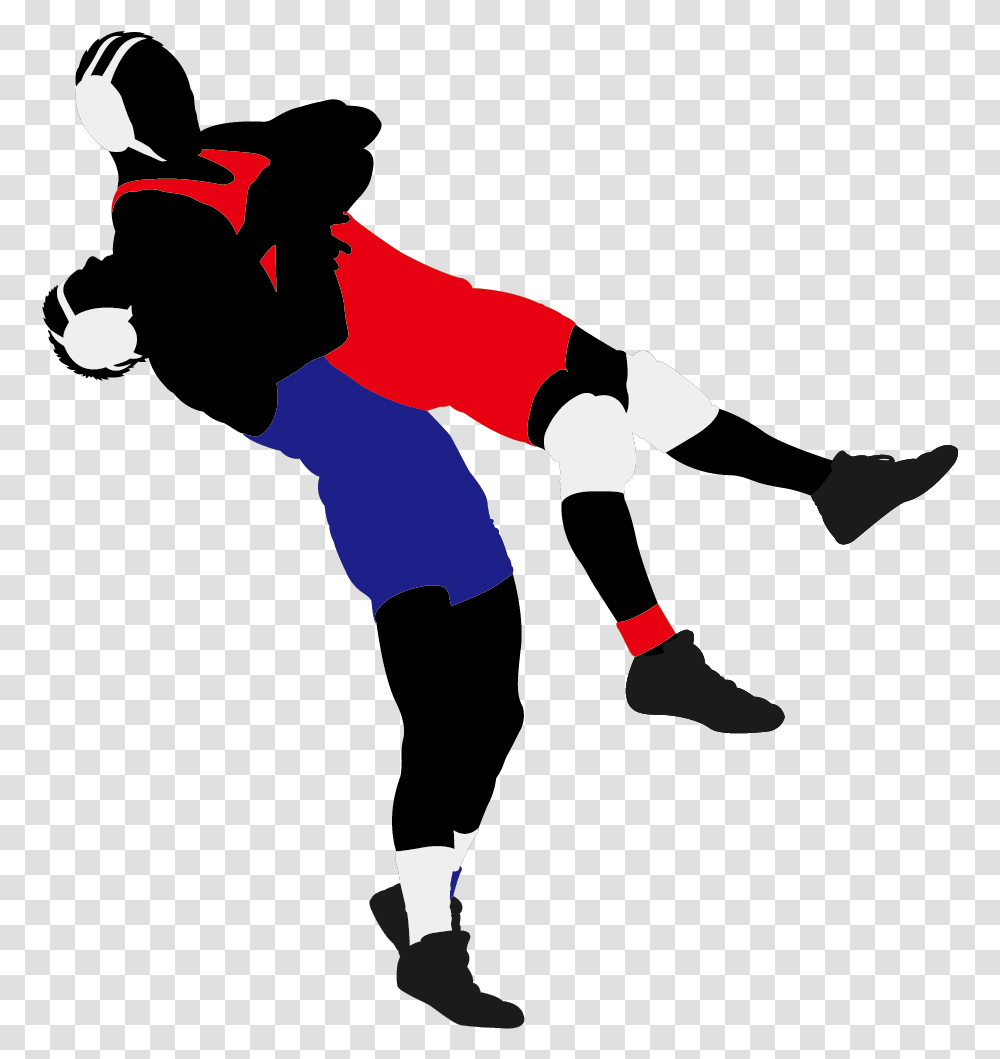 Wrestling Olympic Wrestling Silhouette, Person, People Transparent Png