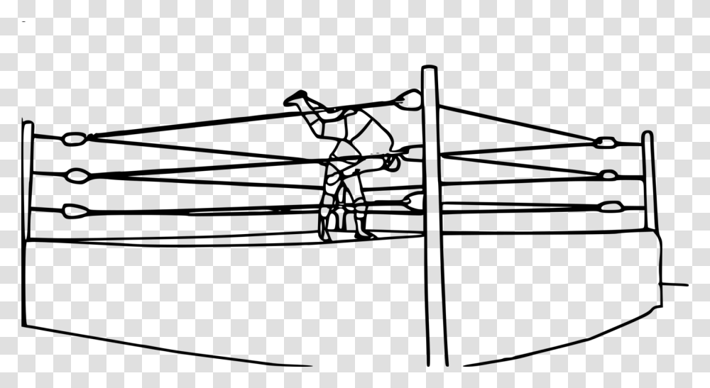 Wrestling Ring Professional Wrestling Boxing Rings Wwe Drawing, Gray, World Of Warcraft Transparent Png