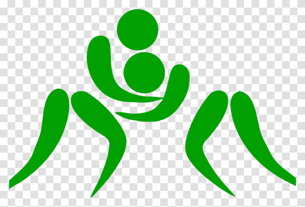 Wrestling, Sport, Green, Logo Transparent Png