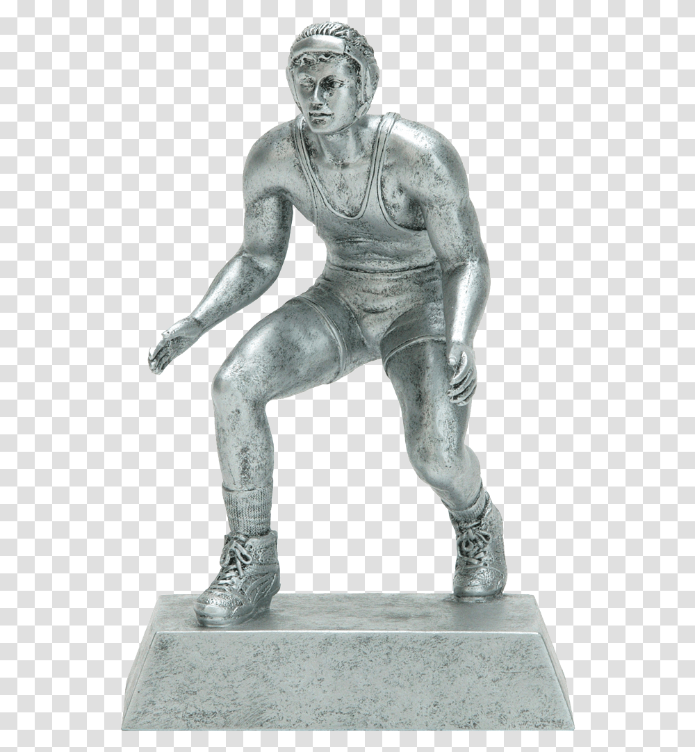 Wrestling - The Trophy Case Wrestler, Person, Shoe, Clothing, Sculpture Transparent Png