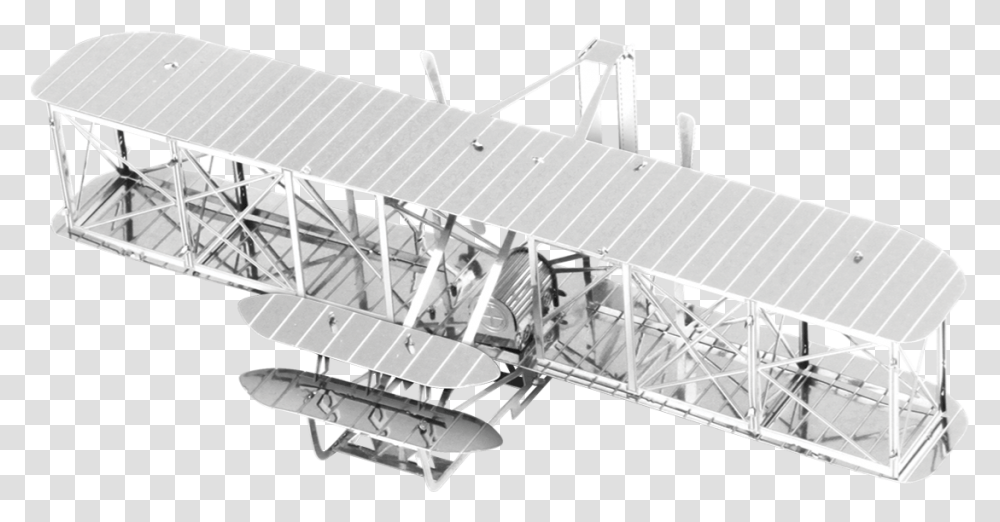 Wright Brothers Airplane Metal Earth Wright Brothers Airplane, Aircraft, Vehicle, Transportation, Spoke Transparent Png