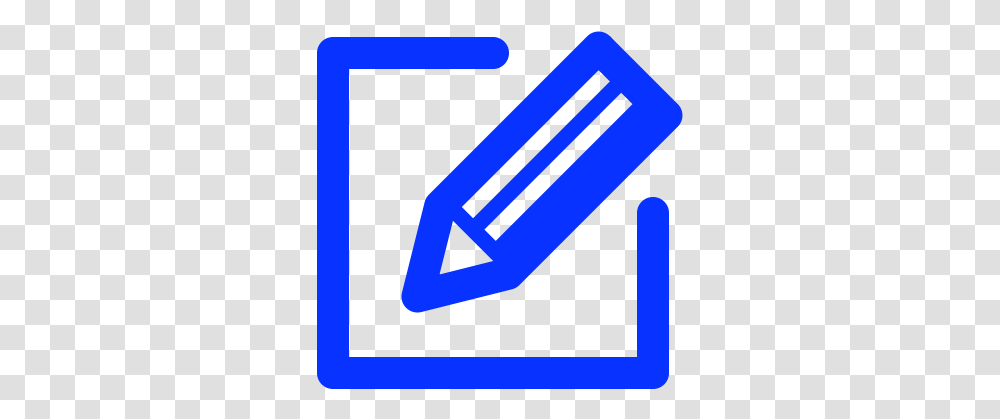 Write New Document Create Icon Free Download Create Document Blue Icon, Symbol, Text, Triangle, Logo Transparent Png