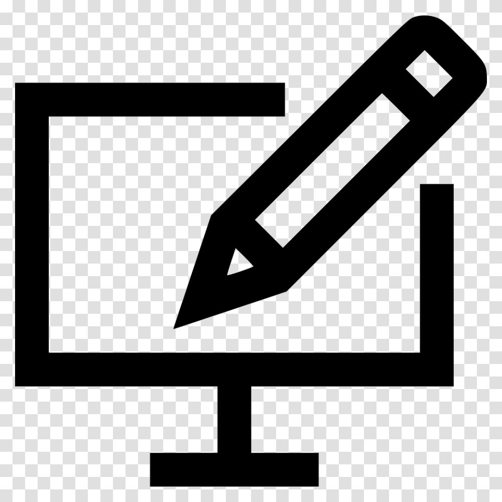 Write Pc Icon, Pencil, Crayon Transparent Png