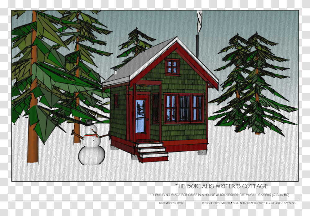 Writers Cottage, Tree, Plant, Housing, Building Transparent Png