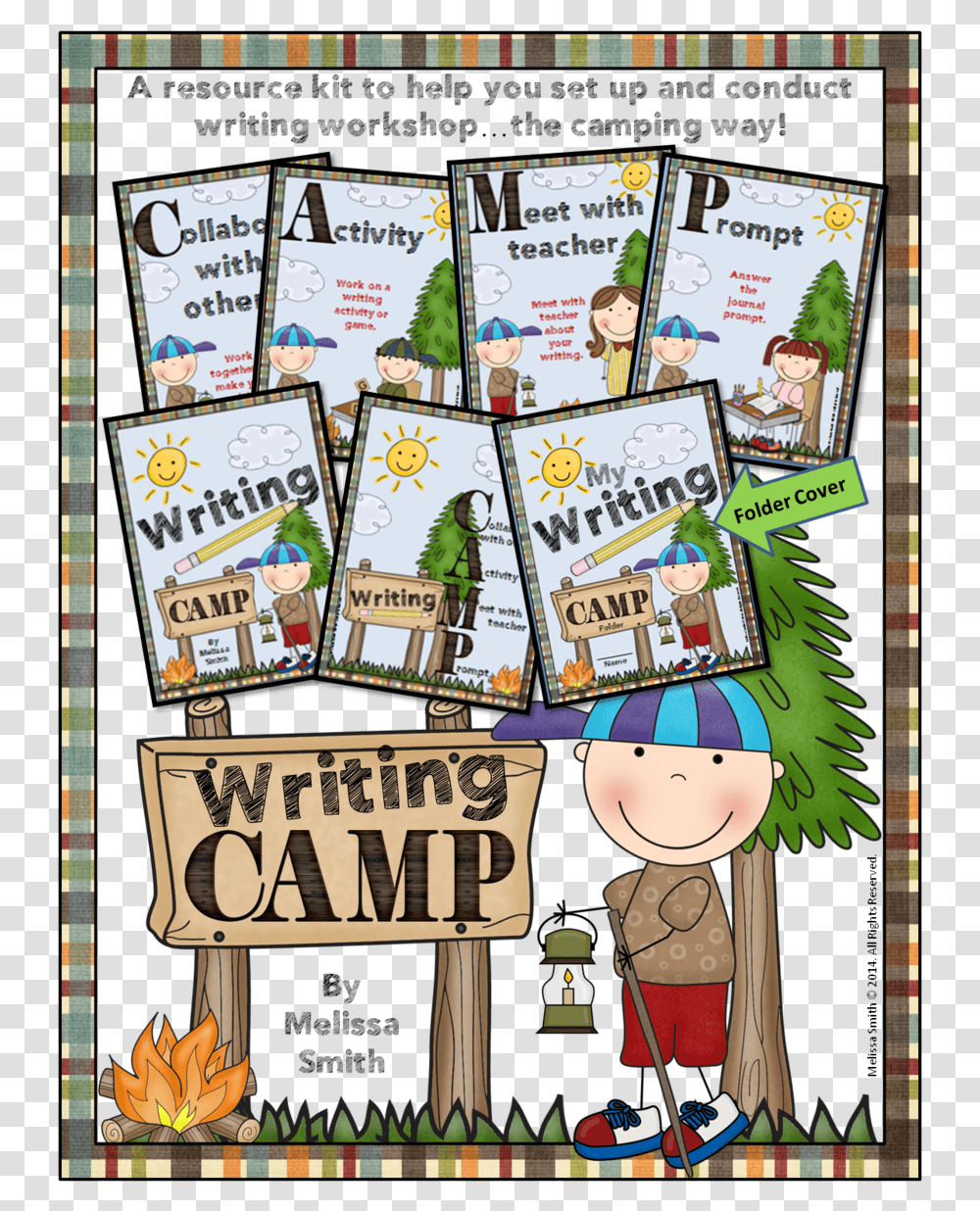 Writing Clipart Writing Reading Camping Cartoon, Advertisement, Poster, Flyer, Paper Transparent Png
