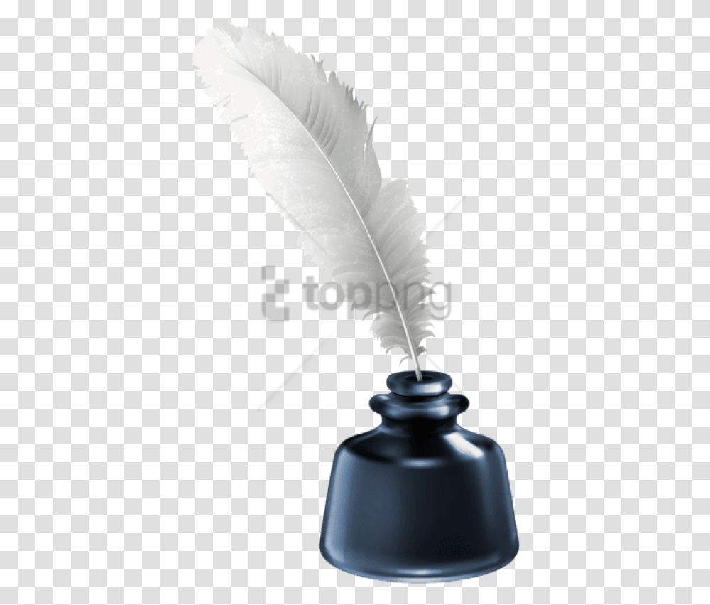 Writing Instrument Accessory Ink Pot And Quill, Bottle, Ink Bottle, Leaf, Plant Transparent Png
