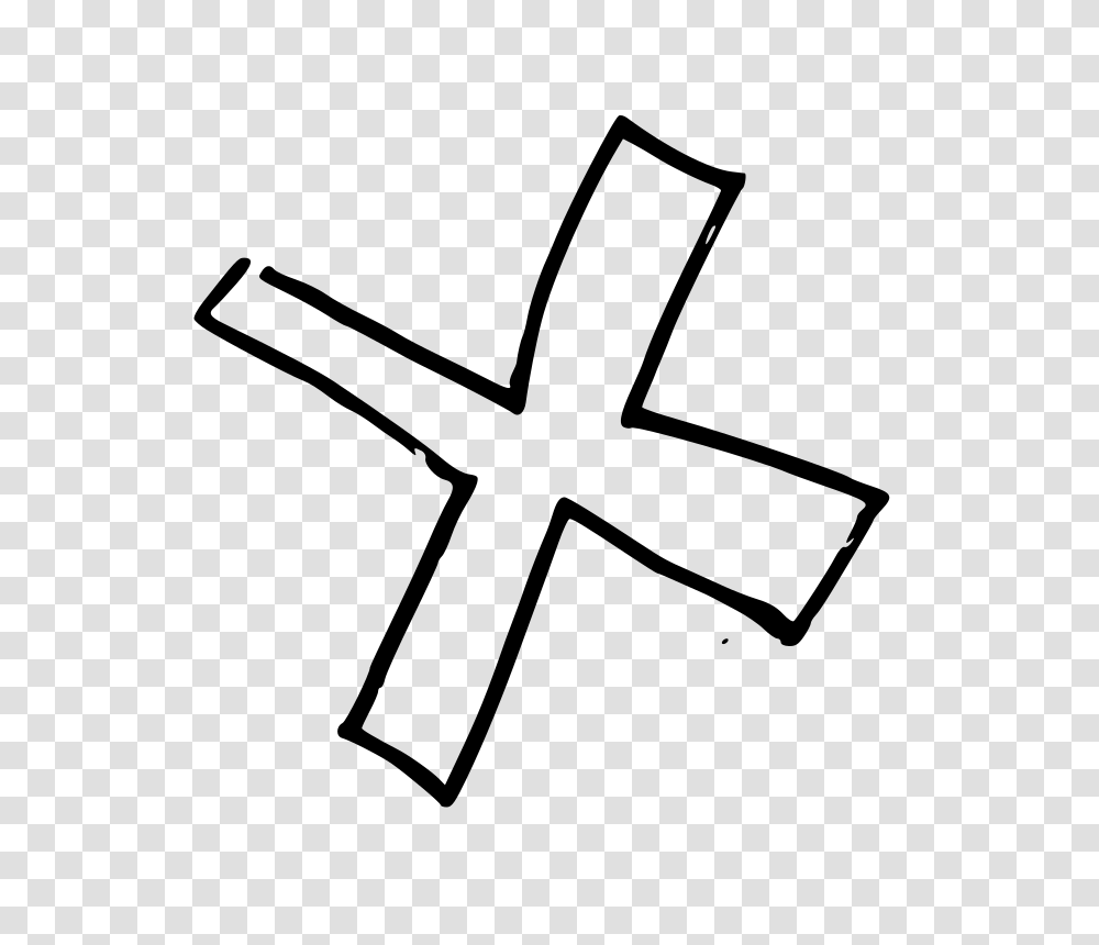 Крестик нарисованный