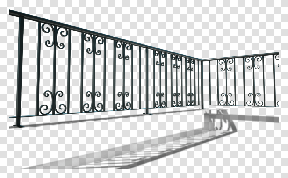 Wrought Iron Balcony Railing Download Plain Wrought Iron Railings, Gate, Handrail, Banister, Diamond Transparent Png