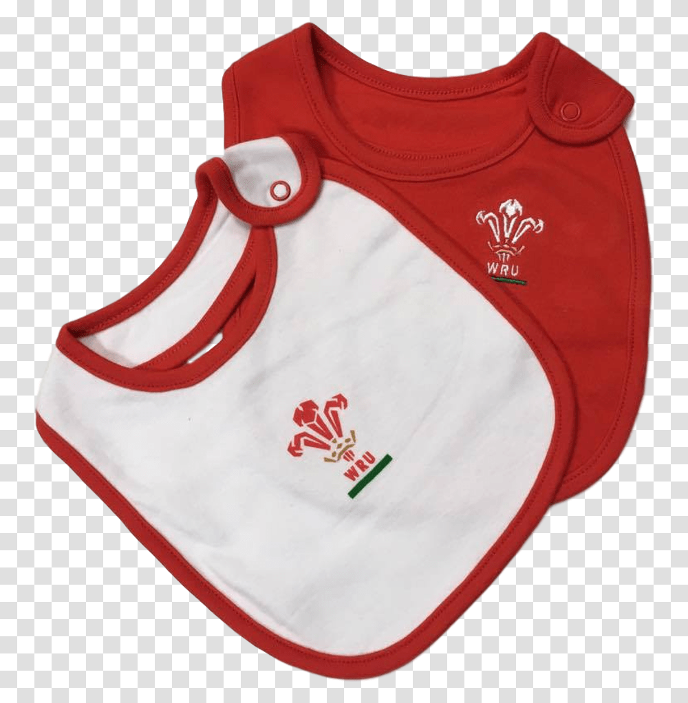 Wru Baby Bib 2 Pack Welsh Rugby, Diaper Transparent Png