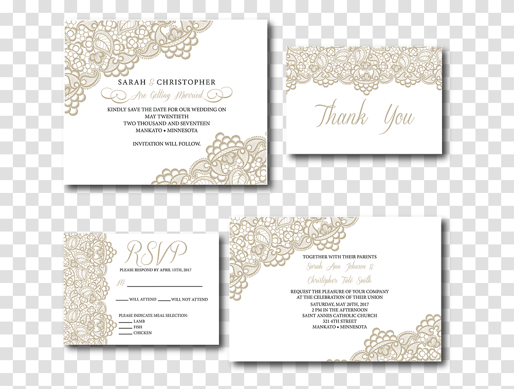 Ws Design Co Elegant Wedding Invitations, Paper, Business Card, Page Transparent Png