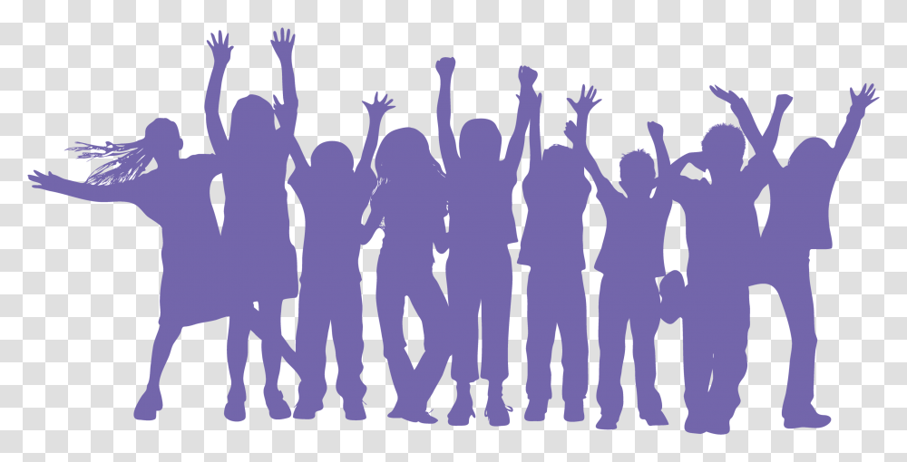 Wscb Held A Multi Young People Silhouette, Crowd, Bird, Audience, Text Transparent Png