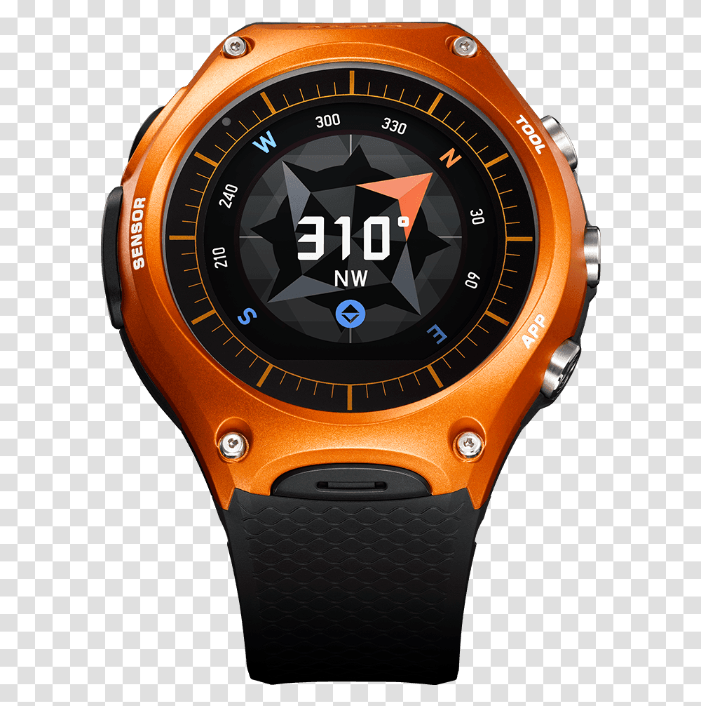 Wsd F10 Casio Smart Watch Wsd F10, Wristwatch Transparent Png