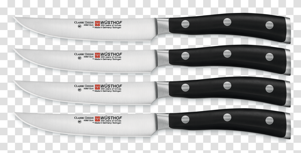 Wsthof Steak Knives Classic Ikon Solid, Cutlery, Knife, Blade, Weapon Transparent Png