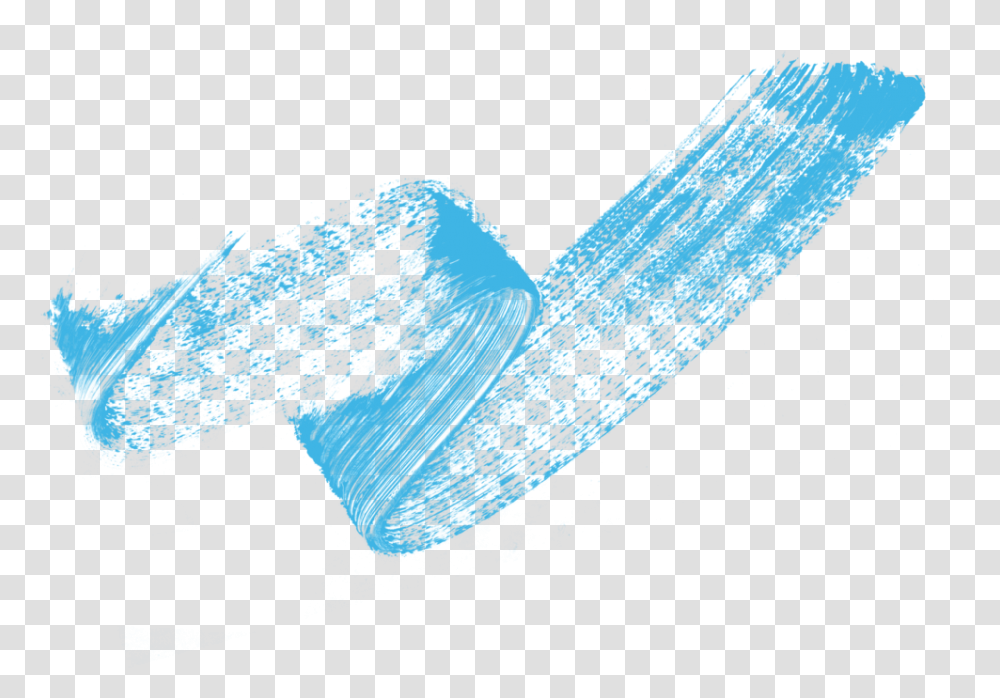 Wtc Brushstroke V2 Blue Rbg Line Brush Blue, Scroll Transparent Png
