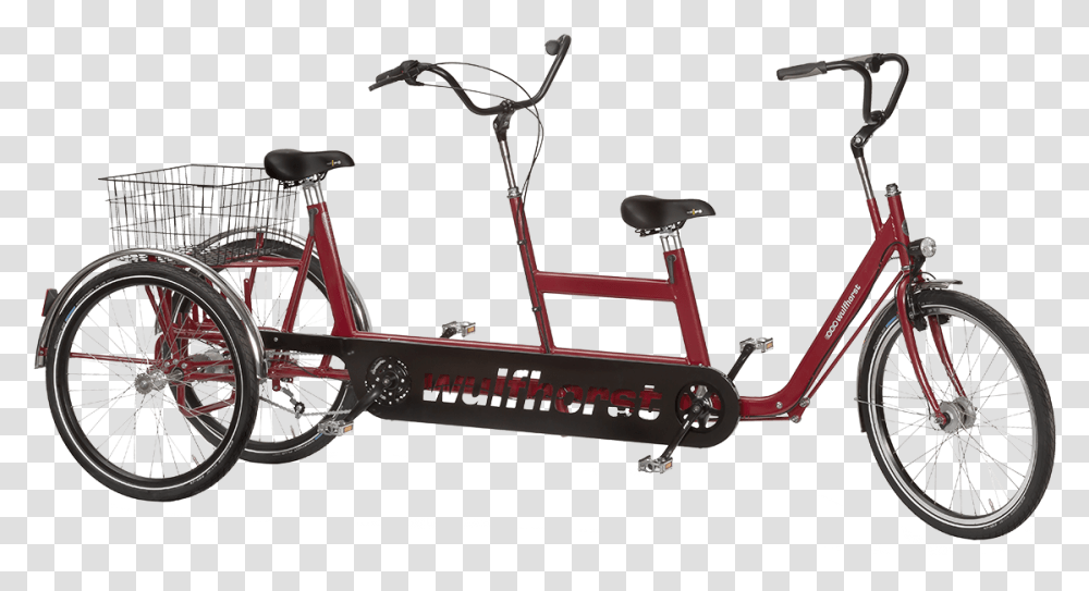 Wulfhorst Gmbh Tandem Adult Folding Bike, Wheel, Machine, Transportation, Vehicle Transparent Png