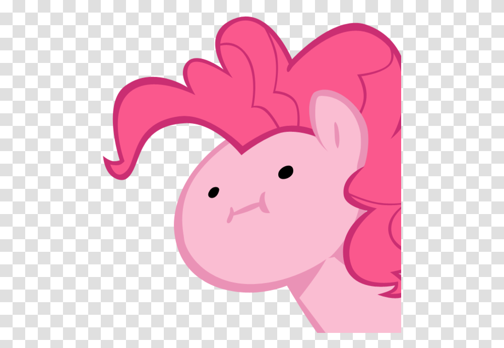 Wutface My Little Pony Pinkie Pie Background, Plant, Heart, Food, Piggy Bank Transparent Png