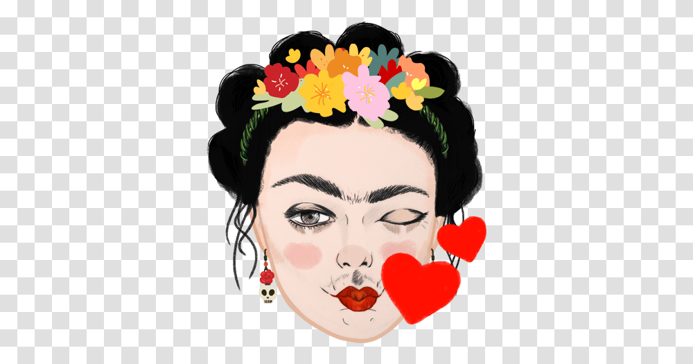 Wuwu People Frida Kahlo Emoji, Performer, Person, Human, Face Transparent Png