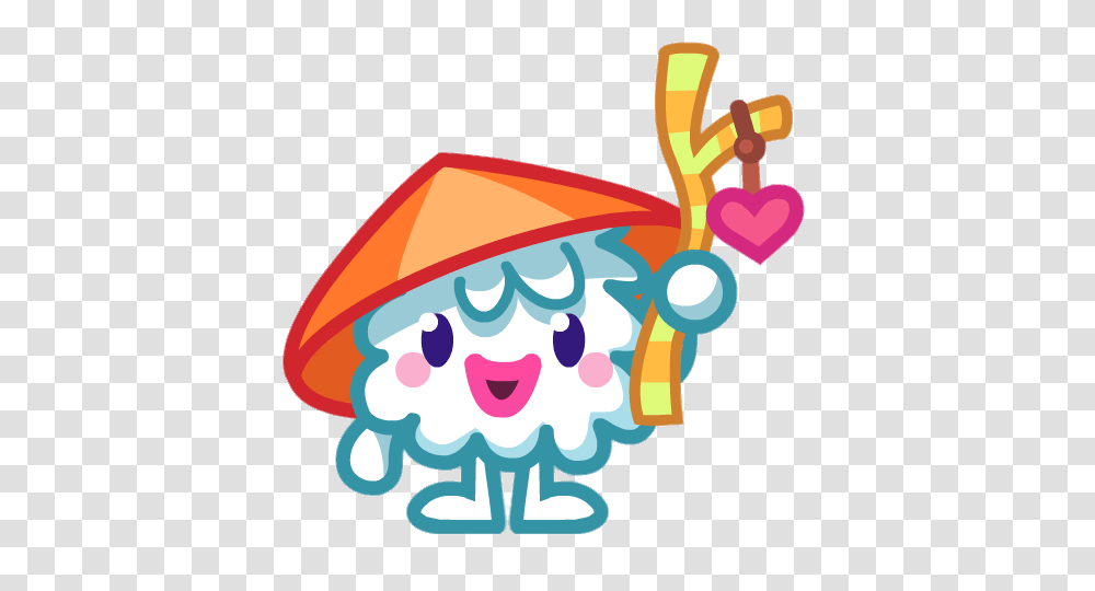 Wuzzle The Wandering Wumple Holding Up Walking Stick, Food, Animal, Cream Transparent Png