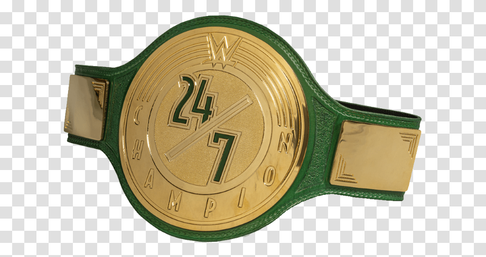 Wwe 24 7 Belt, Wristwatch, Gold, Buckle, Bronze Transparent Png