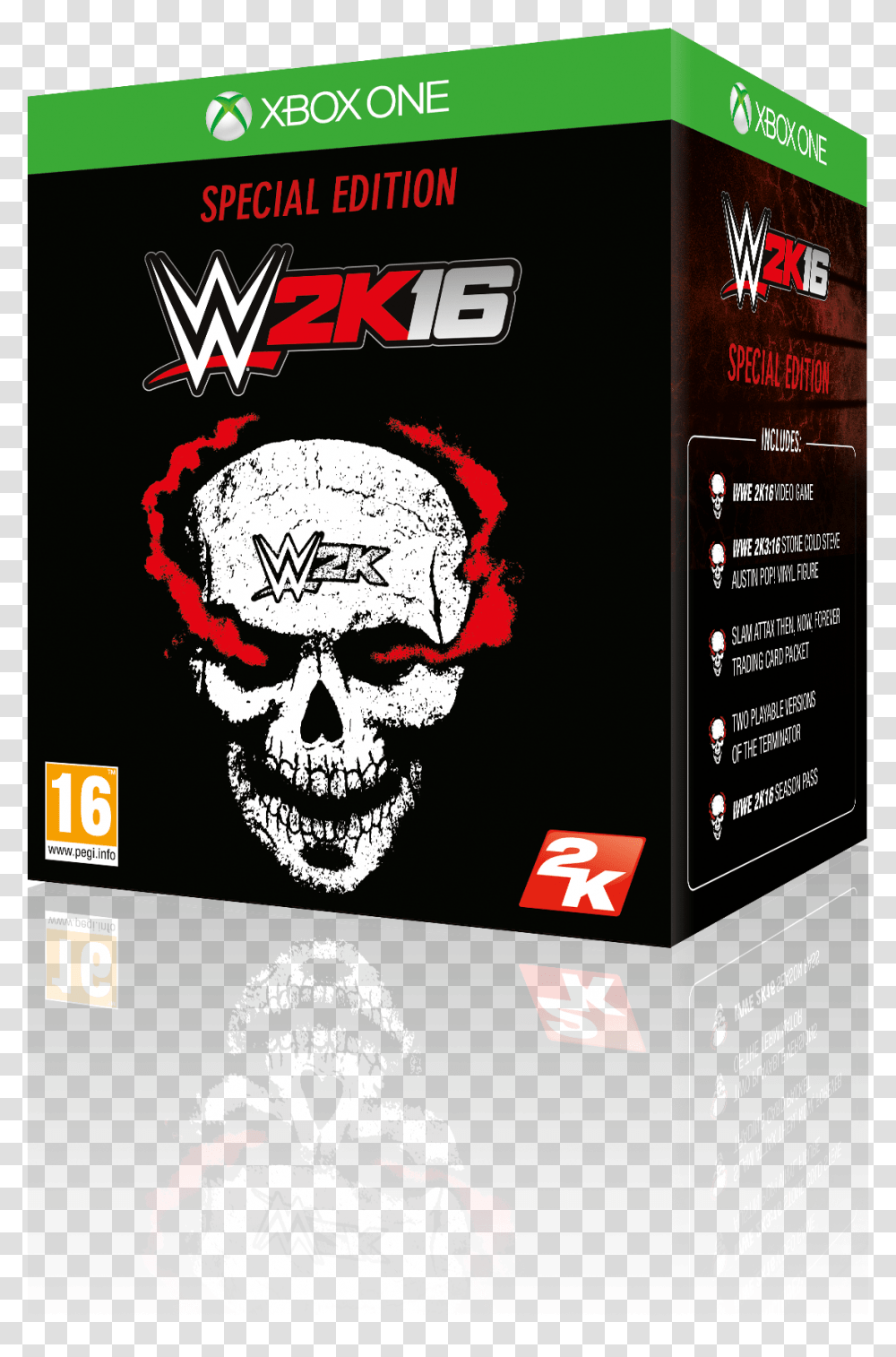 Wwe 2k16 Xb1 Game Se Box 3d Eng Wwe 2k16 Collector's Edition, Advertisement, Poster, Flyer Transparent Png