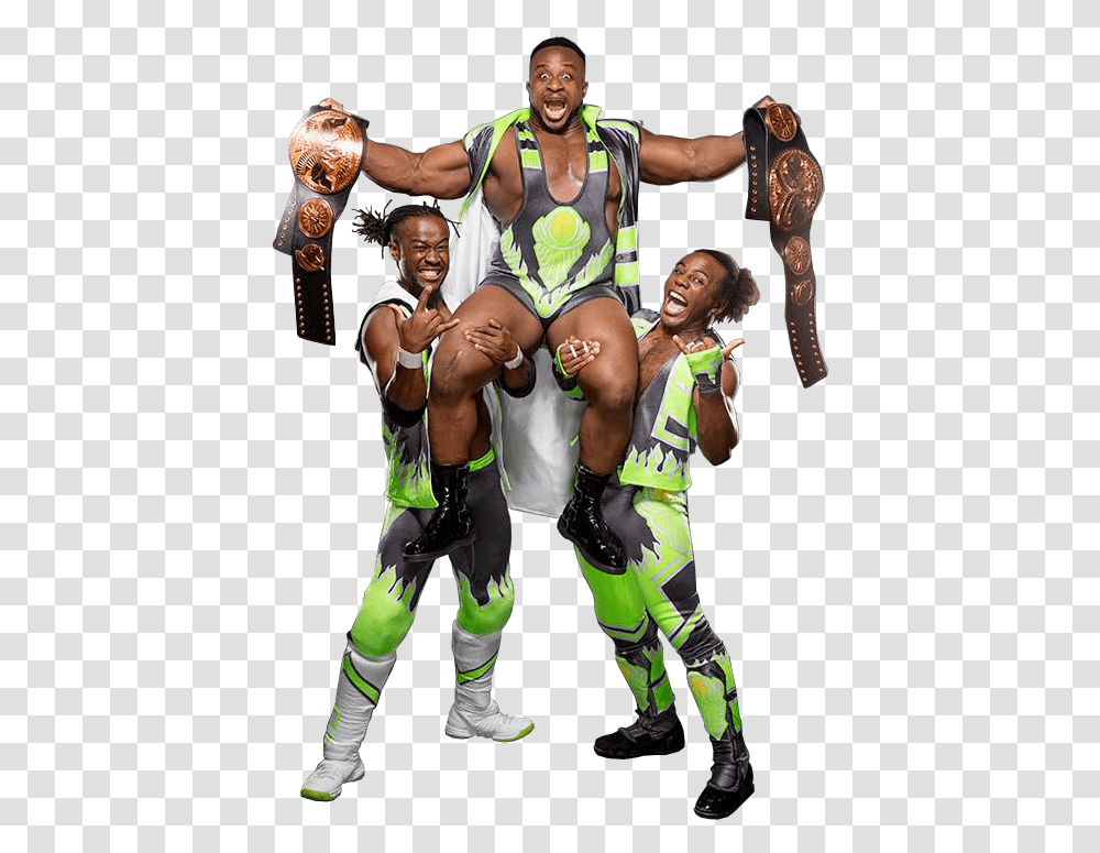 Wwe 2k17 Pro Wrestling Fandom Powered By Wikia Autos New Day Team Wwe, Costume, Person, Skin Transparent Png