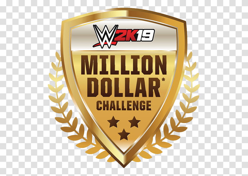 Wwe 2k17 Wwe 2k19 Million Dollar Challenge, Logo, Trademark, Badge Transparent Png