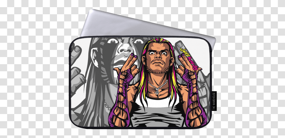 Wwe Cartoon Jeff Hardy, Person, Skin, Drawing, Face Transparent Png