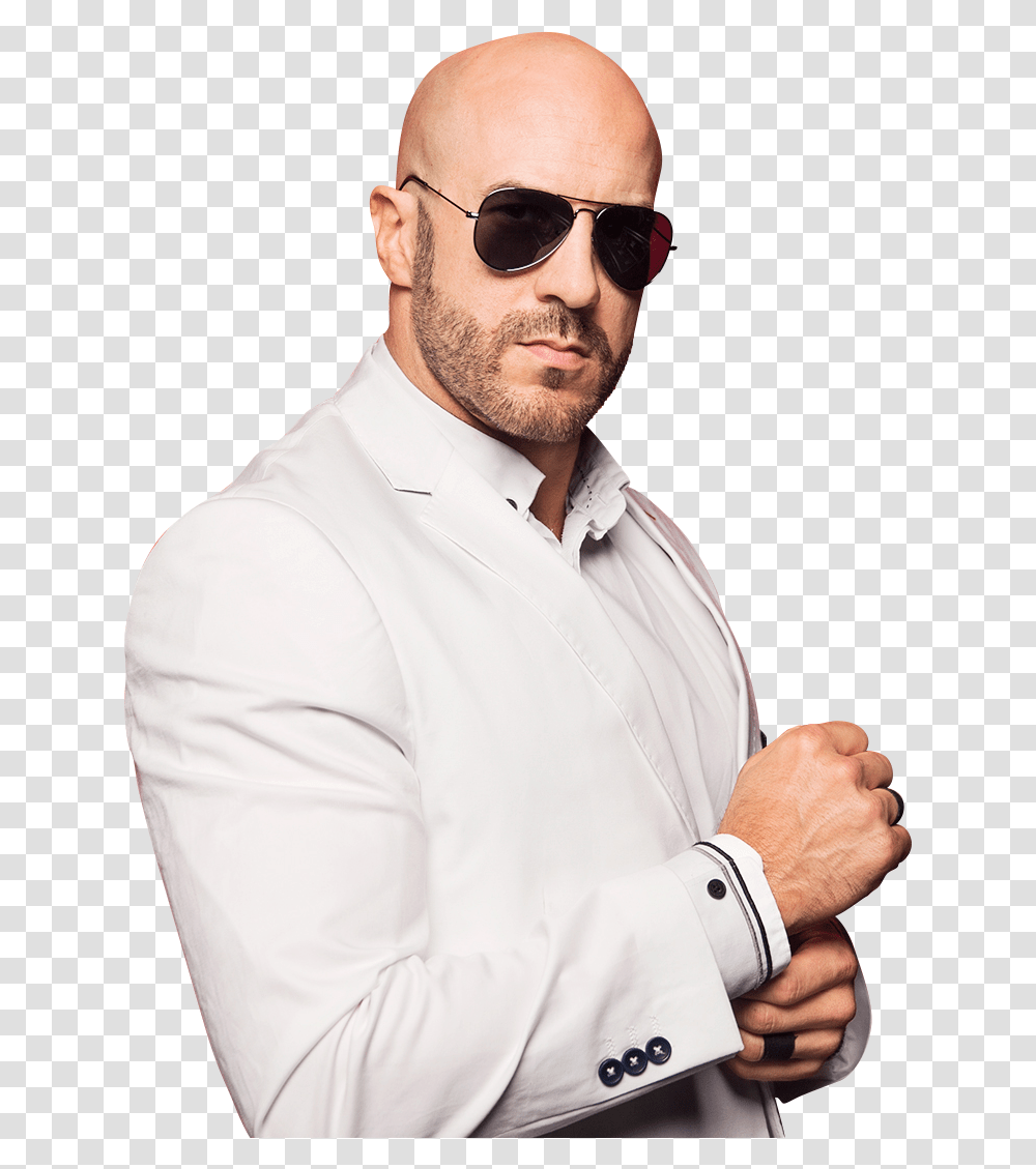 Wwe Cesaro With Glasses Download Wwe Cesaro With Sunglasses, Accessories, Accessory, Person, Human Transparent Png