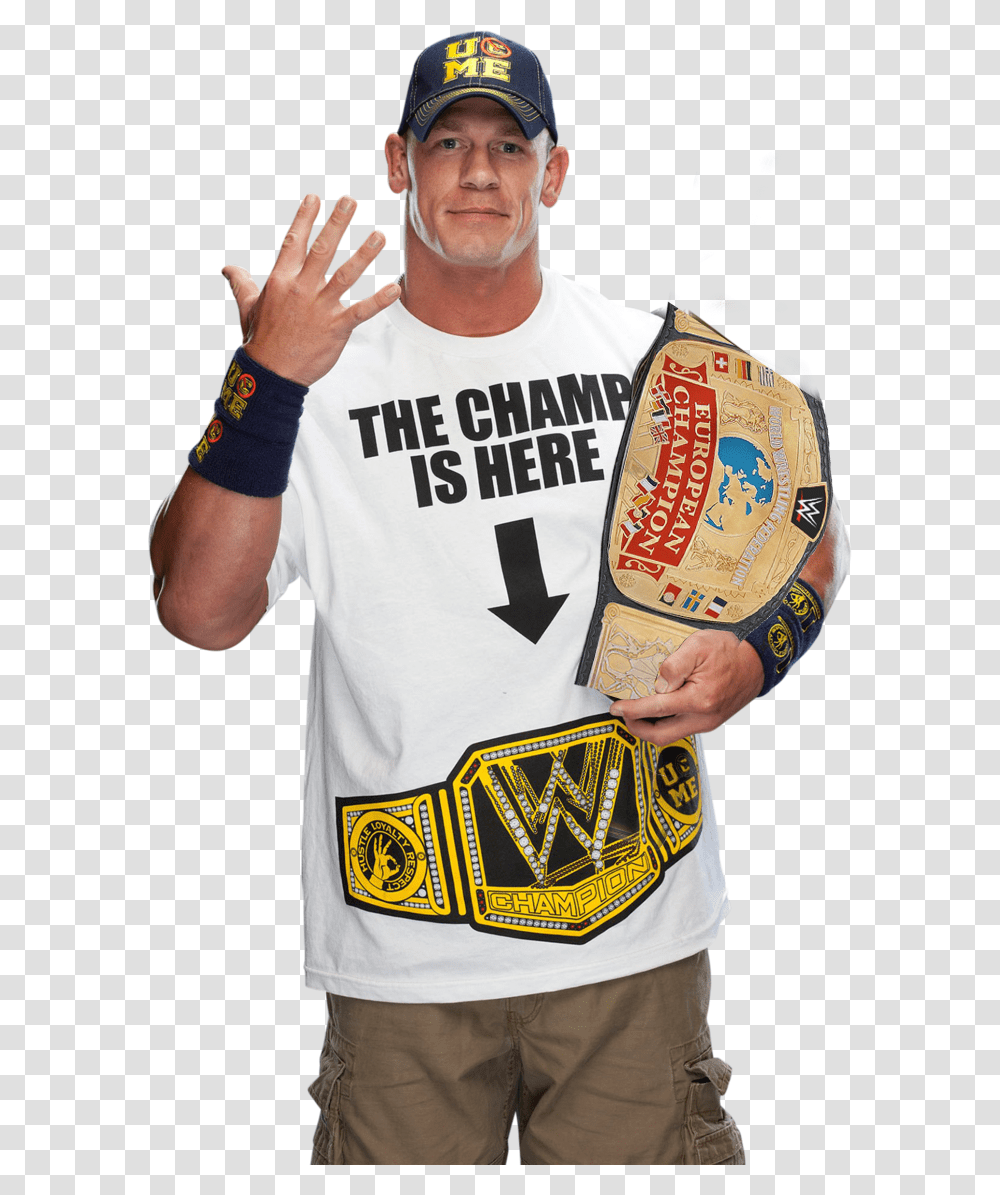 Wwe Champion John Cena 13 Person Sleeve T Shirt Transparent Png Pngset Com