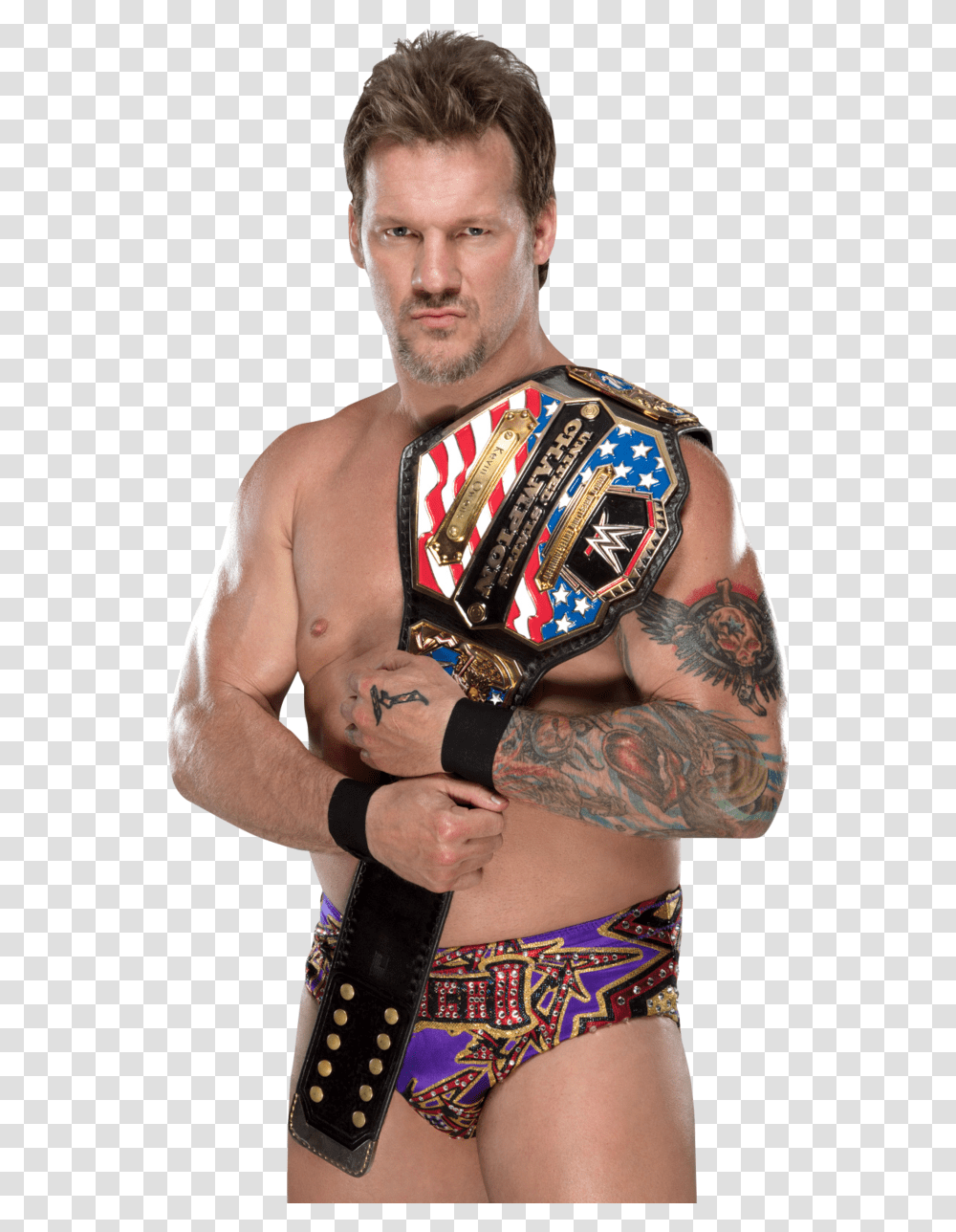 Wwe Chris Jericho Chris Jericho United States Champion 2017, Skin, Person, Human, Tattoo Transparent Png