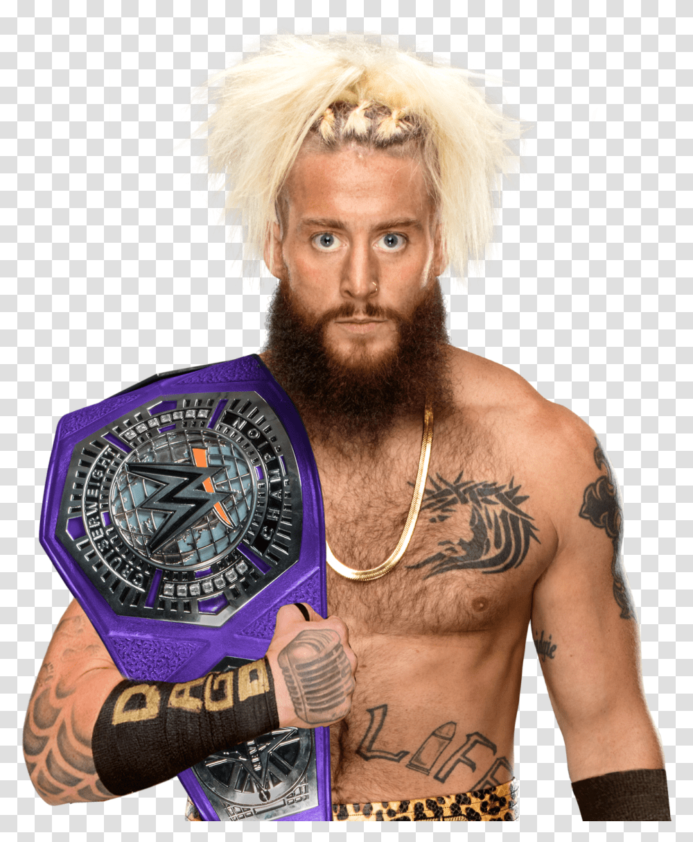 Wwe Cruiserweight Champion Enzo Amoreseptember 25th Enzo Amore, Skin, Person, Human, Wristwatch Transparent Png