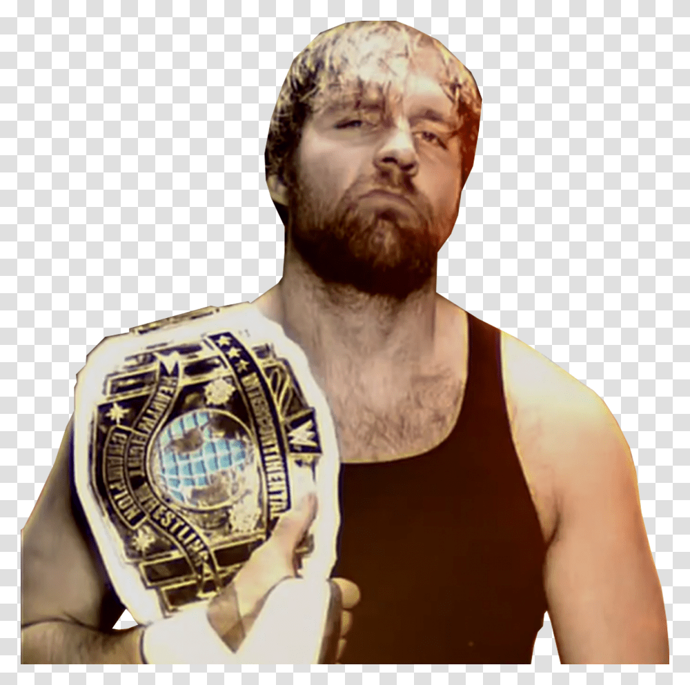 Wwe Dean Ambrose Intercontinental Champion 2017 Wwe Dean Ambrose Ic Championship, Person, Human, Skin, Gold Transparent Png