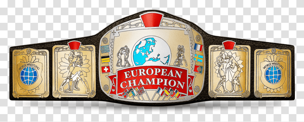 Wwe European Championship Download Wwe European Championship Belt, Logo, Trademark, Badge Transparent Png