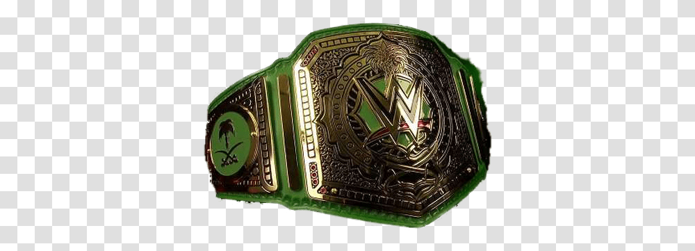 Wwe Greatest Royal Rumble Championship Wwe Green Championship Belt, Buckle, Accessories, Accessory Transparent Png