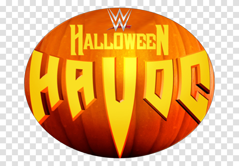 Wwe Halloween Havoc Logo Pumpkin Wwe Halloween Havoc Logo, Plant, Vegetable, Food, Produce Transparent Png