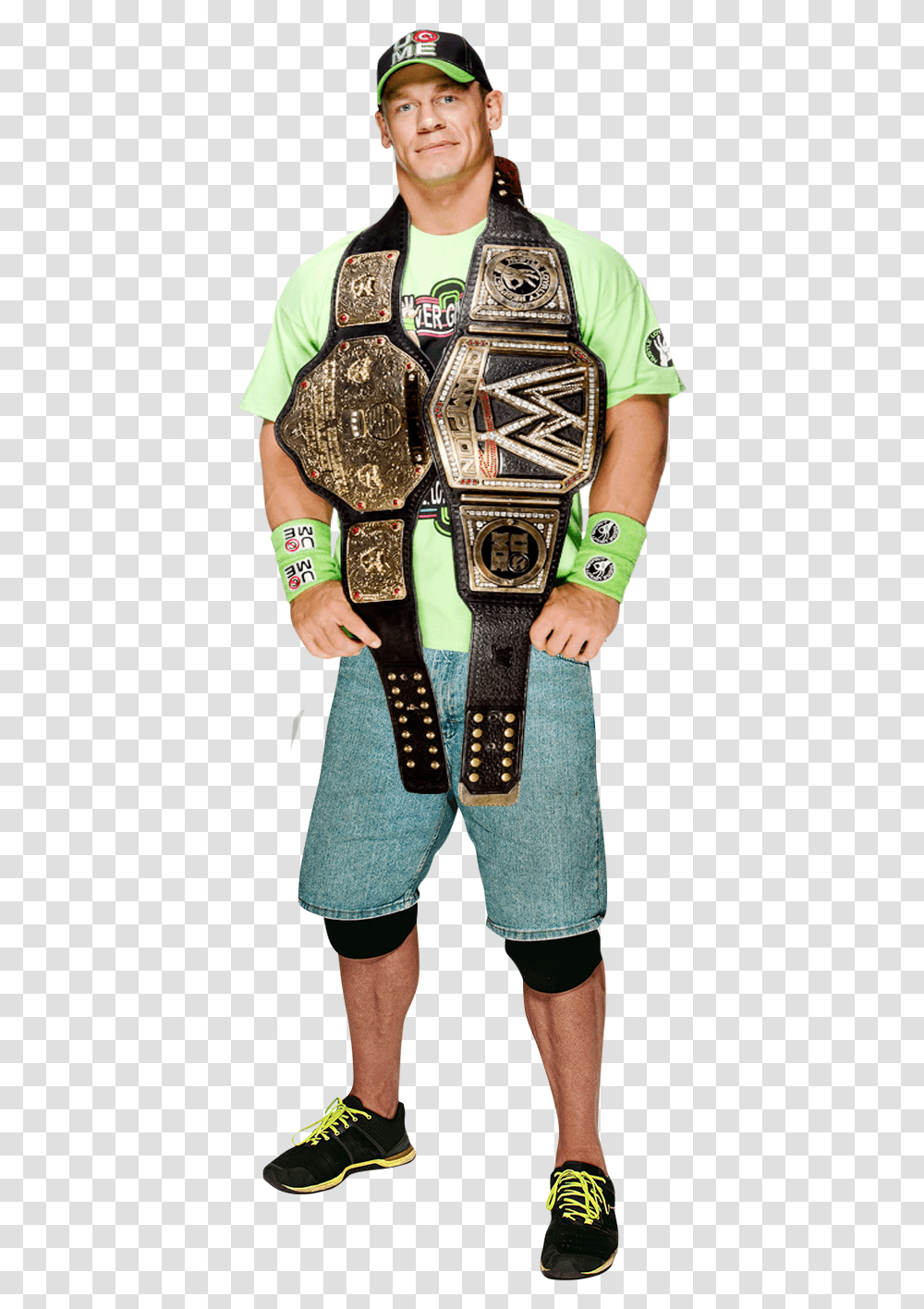 Wwe John Cena Champion, Person, Human, Pants Transparent Png