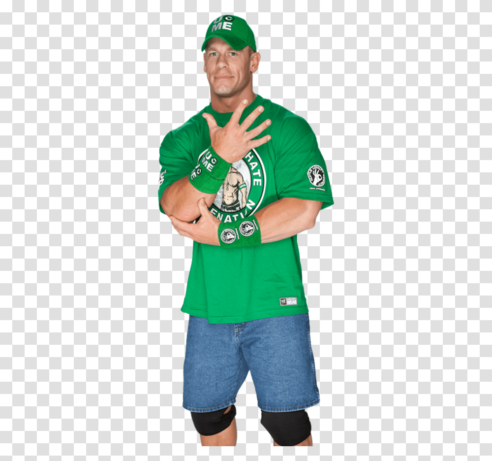 Wwe John Cena, Person, Hand, Shirt Transparent Png